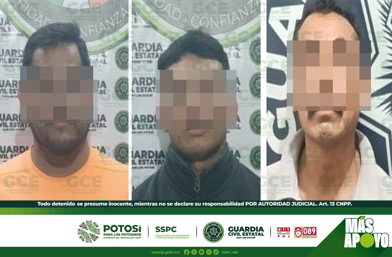 Detienen a 3 acusados de golpear a su pareja